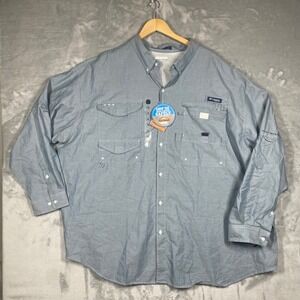 Columbia Mens Super Bonehead PFG Long Sleeve Shirt UPF 30 Sun Protection 4XT NEW